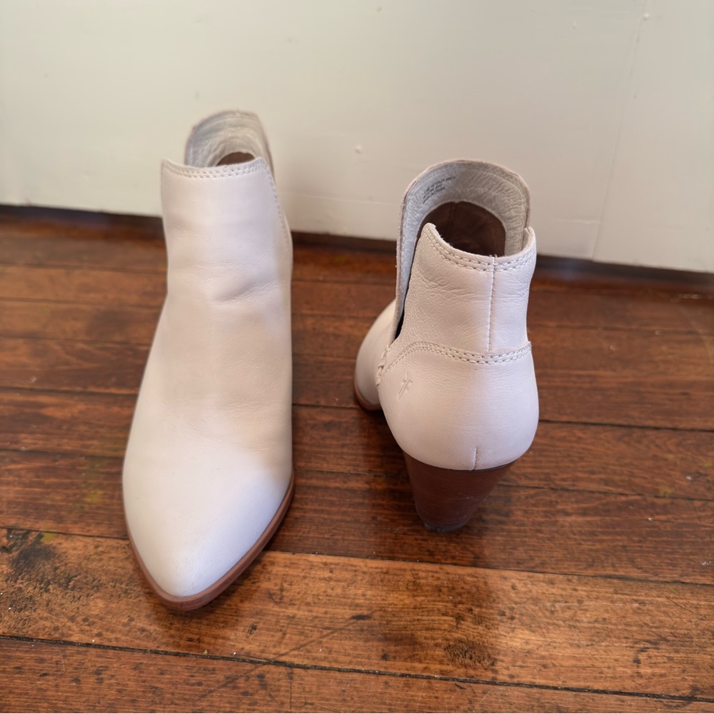 FRYE White Ankle Boots - Picture 5 of 9